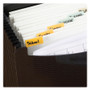 Smead 12-Pocket Poly Expanding File, 0.88" Expansion, 12 Sections, Cord/Hook Closure, 1/6-Cut Tabs, Letter Size, Black/Blue