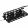 Business Source Heavy-duty 3-hole Punch - 3 Punch Head(s) - 30 Sheet of 20lb Paper - 9/32" Punch Size - Steel
