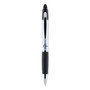 Zebra Z-Grip MAX Ballpoint Pen, Retractable, Medium 1 mm, Black Ink, Silver/Black Barrel, 12/Pack