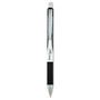 Zebra Z-Grip Flight Ballpoint Pen, Retractable, Bold 1.2 mm, Black Ink, Black/Gray/White Barrel, 12/Pack