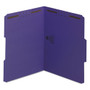 Smead Top Tab Colored Fastener Folders, 0.75" Expansion, 2 Fasteners, Letter Size, Purple Exterior, 50/Box (SMD13040) View Product Image