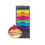 Smead Cascading Wall Organizer, 6 Sections, Letter Size, 14.25 x 24.25, Gray, Neon Green, Neon Orange, Neon Pink, Purple, Yellow