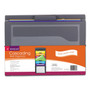 Smead Cascading Wall Organizer, 6 Sections, Letter Size, 14.25 x 24.25, Gray, Neon Green, Neon Orange, Neon Pink, Purple, Yellow