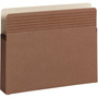 Smead Easy Grip Pockets, 3.5" Expansion, Letter Size, Redrope, 25/Box