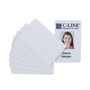 C-Line PVC ID Badge Card, 3.38 x 2.13, White, 100/Pack