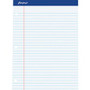 Ampad Double Sheet Writing Pad - 100 Sheets - 0.34" Ruled - 15 lb Basis Weight - Letter - 8 1/2" x 11" Sheet Size x 8.5" Width x 11.8" Length - (TOP20244)