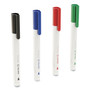 TRU RED Dry Erase Marker, Pen-Style, Fine Bullet Tip, Assorted Colors, 4/Kit