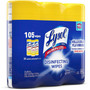 LYSOL Brand Disinfecting Wipes, 1-Ply, 7 x 7.25, Lemon and Lime Blossom, White, 35 Wipes/Canister, 3 Canisters/Pack, 4 Packs/Carton