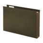 Universal Box Bottom Hanging File Folders, 2" Capacity, Legal Size, 1/5-Cut Tabs, Standard Green, 25/Box (UNV14152) View Product Image