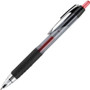 uniball Signo 207 Gel Pen, Retractable, Micro 0.5 mm, Red Ink, Smoke/Black/Red Barrel, Dozen (UBC61257) View Product Image