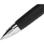 uniball Signo 207 Gel Pen, Retractable, Fine 0.5 mm, Red Ink, Smoke/Black/Red Barrel, Dozen