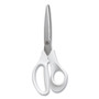 TRU RED Stainless Steel Scissors, 8" Long, 3.58" Cut Length, Straight Assorted Color Handles, 2/Pack