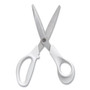 TRU RED Stainless Steel Scissors, 8" Long, 3.58" Cut Length, Straight Assorted Color Handles, 2/Pack