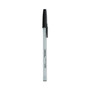 Universal Ballpoint Pen Value Pack, Stick, Medium 1 mm, Black Ink, Gray/Black Barrel, 60/Pack