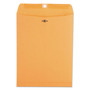 Universal Kraft Clasp Envelope, #93, Square Flap, Clasp/Gummed Closure, 9.5 x 12.5, Brown Kraft, 100/Box