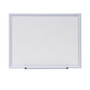 Universal Deluxe Melamine Dry Erase Board, 24 x 18, Melamine White Surface, Silver Aluminum Frame (UNV44618) View Product Image
