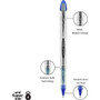 uniball VISION ELITE Hybrid Gel Pen, Stick, Bold 0.8 mm, Assorted Ink and Barrel Colors, 8/Pack