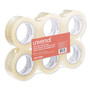 Universal Quiet Tape Box Sealing Tape, 3" Core, 1.88" x 109 yds, Clear, 6/Pack (UNV73000) View Product Image