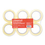 Universal Quiet Tape Box Sealing Tape, 3" Core, 1.88" x 109 yds, Clear, 6/Pack