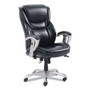 SertaPedic Emerson Executive Task Chair, Supports Up to 300 lb, 19" to 22" Seat Height, Black Seat/Back, Silver Base SertaPedic Emerson Executive Task Chair, Supports Up to 300 lb, 19" to 22" Seat Height, Black Seat/Back, Silver Base
