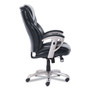 SertaPedic Emerson Executive Task Chair, Supports Up to 300 lb, 19" to 22" Seat Height, Black Seat/Back, Silver Base (SRJ49710BLK) View Product Image