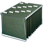 Smead Hanging Folders, Letter Size, 1/5-Cut Tabs, Standard Green, 25/Box