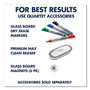 Quartet Brilliance Glass Dry-Erase Boards, 48" x 48", White Surface