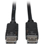 Tripp Lite series DisplayPort Cable - 3 ft A/V Cable for Audio/Video Device, Computer, Projector, Notebook, Monitor - First End: 1 x DisplayPort Digital Audio/Video - Male - Second End: 1 x DisplayPort Digital Audio/Video - Male
