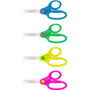 Westcott Kids' Scissors with Antimicrobial Protection, Rounded Tip, 5" Long, 2" Cut Length, Straight Assorted Color Handles, 12/Pack
