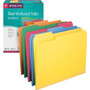 Smead Reinforced Top Tab Colored File Folders, 1/3-Cut Tabs: Assorted, Letter Size, 0.75" Expansion, Assorted Colors, 100/Box