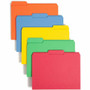 Smead Colored 1/3 Tab Cut Letter Recycled Top Tab File Folder - 8 1/2" x 11" - 3/4" Expansion - Top Tab Location - Assorted Tab Position - 11 pt. - (SMD11993)