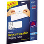 Avery Repositionable Address Labels w/Sure Feed, Inkjet/Laser, 2 x 4, White, 250/Box