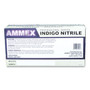 AMMEX Professional Nitrile Exam Gloves, Powder-Free, 3 mil, Medium, Indigo, 100/Box View Product Image
