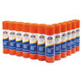 Elmer's Disappearing Glue Stick, 0.77 oz, Applies White, Dries Clear, 12/Pack