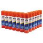 Elmer's Disappearing Glue Stick, 0.77 oz, Applies White, Dries Clear, 12/Pack