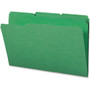 Smead Colored File Folders, 1/3-Cut Tabs: Assorted, Legal Size, 0.75" Expansion, Green, 100/Box