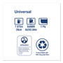 Tork Universal Hand Towel Roll, 1-Ply, 7.88" x 800 ft, White, 6 Rolls/Carton