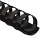 Fellowes Plastic Comb Bindings, 5/8" Diameter, 120 Sheet Capacity, Black, 25/Pack (FEL52324) View Product Image