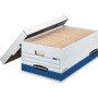 Bankers Box STOR/FILE 702 Medium-duty Storage Box - Internal Dimensions: 15" Width x 24" Depth x 10" Height - External Dimensions: 15.9" Width x 25.4" Depth x 10.3" Height - 700 lb - Media Size Supported: Legal - Lift-off Closure