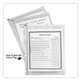 C-Line Zip 'N Go Reusable Envelope with Outer Pocket, 1" Capacity, 2 Sections, 10 x 13, Clear, 3/Pack