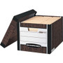 Bankers Box R-Kive File Storage Box - Internal Dimensions: 12" Width x 15" Depth x 10" Height - External Dimensions: 12.8" Width x 16.5" Depth x 10.4" Height - Media Size Supported: Letter, Legal - Lift-off Closure - Heavy Duty - (FEL00725)