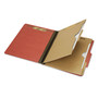 AbilityOne 7530016006979, SKILCRAFT Pocket Classification Folder, 2" Expansion, 2 Dividers, 6 Fasteners, Letter Size, Earth Red, 10/Box