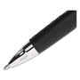 uniball Signo 207 Gel Pen, Retractable, Bold 1 mm, Blue Ink, Smoke/Black/Blue Barrel, Dozen