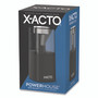 X-ACTO Model 1799 Powerhouse Office Electric Pencil Sharpener, AC-Powered, 3 x 3 x 7, Black/Silver/Smoke