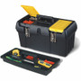 Stanley Series 2000 Tool Box - External Dimensions: 10" Width x 19" Depth x 10" Height - Latching Closure - Rubber - Black - For Tool