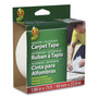 Duck Carpet Tape, 3" Core, 1.88" x 75 ft, White