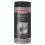 WEIMAN Stainless Steel Wipes, 1-Ply, 7 x 8, White, 30/Canister