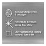 WEIMAN Stainless Steel Wipes, 1-Ply, 7 x 8, White, 30/Canister