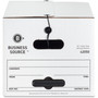 Business Source Light Duty Letter Size Storage Box - External Dimensions: 12" Width x 24" Depth x 10" Height - 350 lb - Media Size Supported: Letter - Light Duty - Stackable
