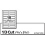 Avery Extra-Large TrueBlock File Folder Labels with Sure Feed Technology, 0.94 x 3.44, White, 18/Sheet, 25 Sheets/Pack AVE5027